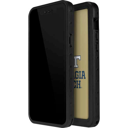 Georgia Institute of Technology Gold LogoType GT iPhone 15 Waterproof Case